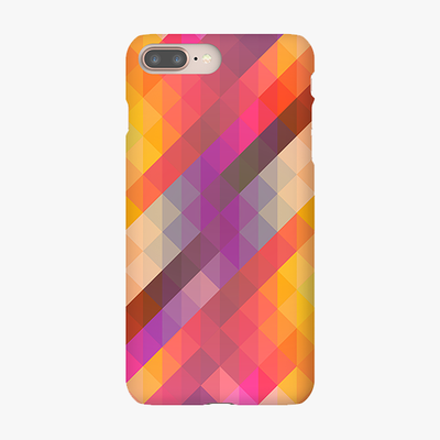 Tough iPhone 8 Plus  Phone Case - Colorful Triangle Pattern