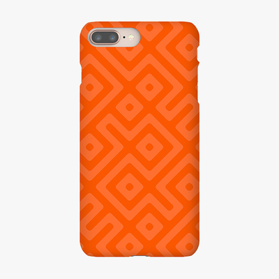 Snap iPhone 8 Plus  Phone Case - Orange Abstract