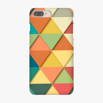 Snap iPhone 8 Plus  Phone Case - Colorful Triangles