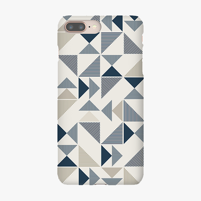 Tough iPhone 8 Plus  Phone Case - Triangle Pattern