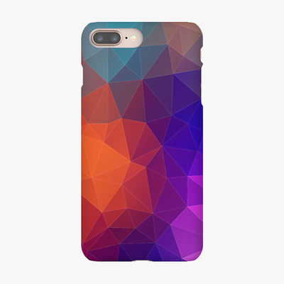 Snap iPhone 8 Plus  Phone Case - Triangular Polygons