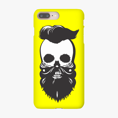 Snap iPhone 8 Plus  Phone Case - Skull With Beard And Mustache
