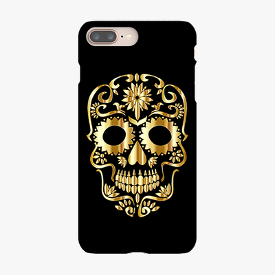 Snap iPhone 8 Plus  Phone Case - Golden Skull