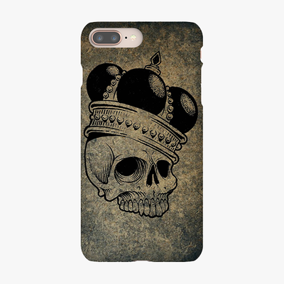 Snap iPhone 8 Plus  Phone Case - Skull  With Crown