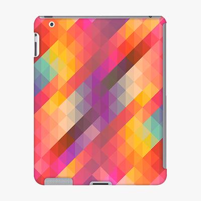 Snap iPad 2/3/Retina  Phone Case - Rainbow Colored Pattern