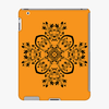 Snap iPad 2/3/Retina  Phone Case - Flower Design With Orange Background