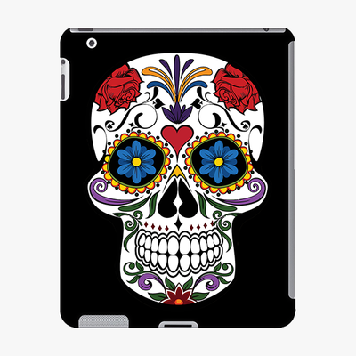 Snap iPad 2/3/Retina  Phone Case - Skull Artwork With Black Background