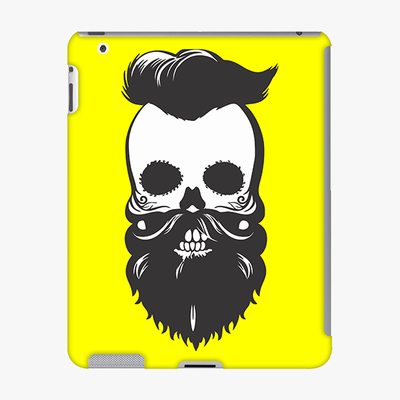 Snap iPad 2/3/Retina  Phone Case - Skull With Beard And Mustache