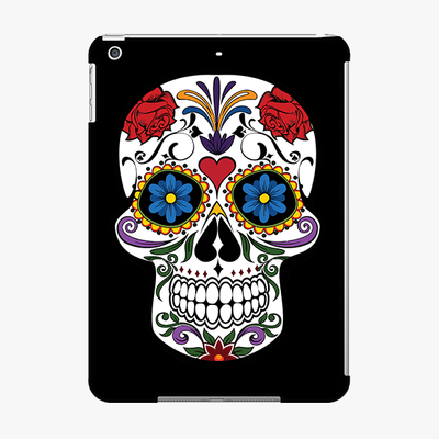 Snap  iPad Air  Phone Case - Skull Artwork With Black Background