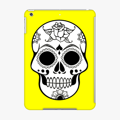 Snap  iPad Air  Phone Case - Skull With Yellow Background