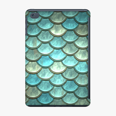 Snap iPad Mini  Phone Case - Blue Colored scales pattern