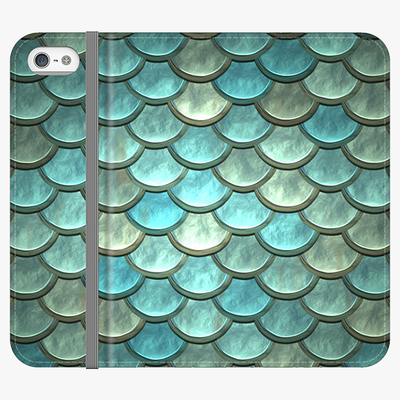 Folio iPhone SE  Folio Wallet - Fish Scales Pattern
