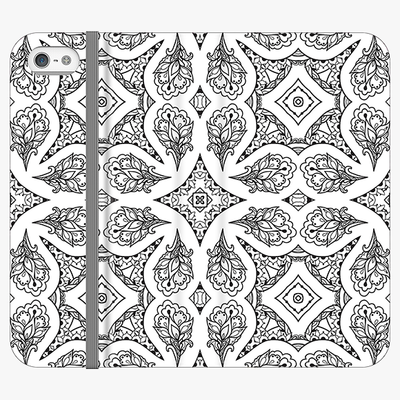 Folio iPhone SE  Phone Folio - Unique Geometric Pattern