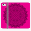 Folio iPhone SE  Phone Folio - Mandala With Pink Background