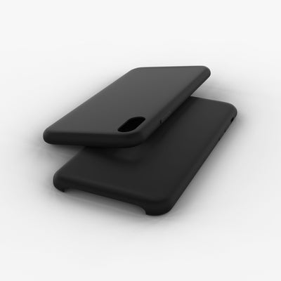 Elegent Liquid silicone case for iPhone X/XS in black color