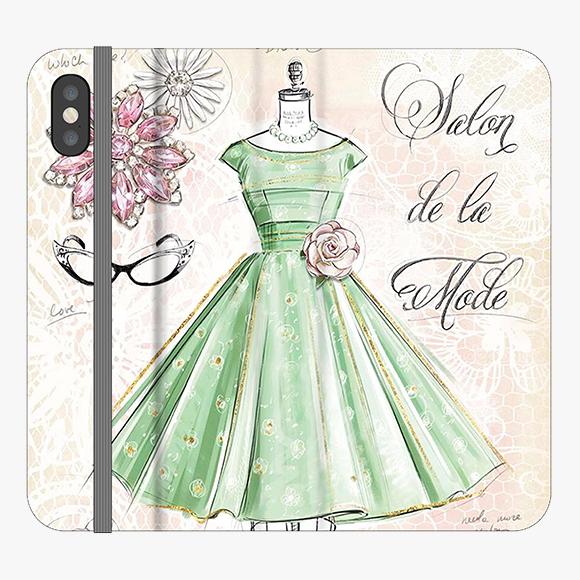 Folio iPhone X  Folio Wallet - Vintage Art