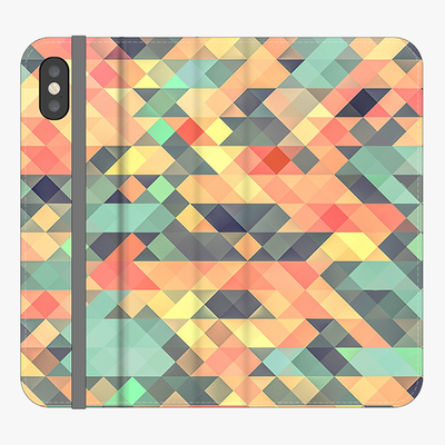Folio iPhone X  Folio Wallet - Geometrical Texture
