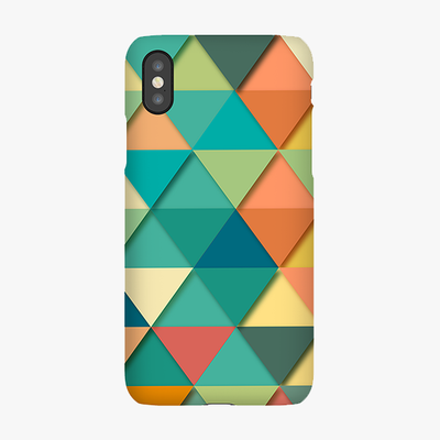 Snap iPhone X  Phone Case - Colorful Triangles