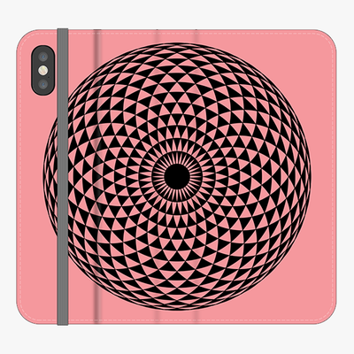 Folio iPhone X  Folio Wallet - Creative Mandala Design