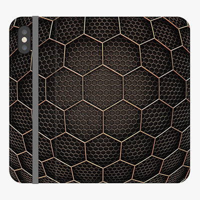 Folio iPhone X  Folio Wallet - Hexagonal Grid