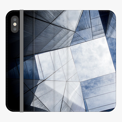 Folio iPhone X  Folio Wallet - Asymmetrical Geometric Pattern