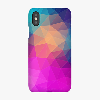 Snap iPhone X  Phone Case - Triangular Polygons
