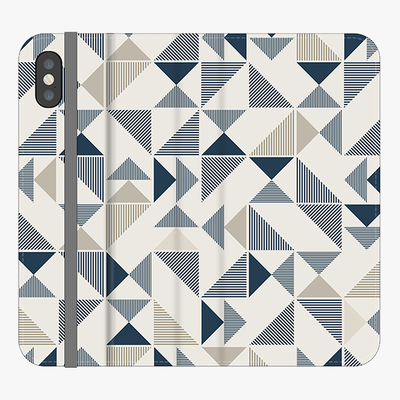 Folio iPhone X  Folio Wallet - Geometric Triangles