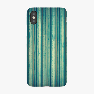 Tough iPhone X  Phone Case - Blue Lines