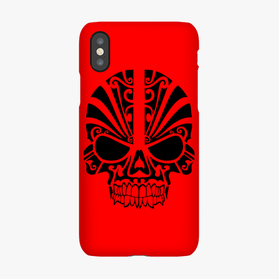 Snap - Phone Case with Terrific Black Skull