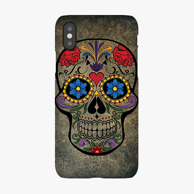 Tough iPhone X  Phone Case - Skull  With Artwork
