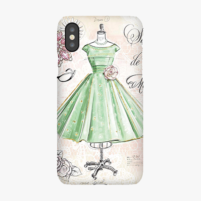 Tough iPhone X  Phone Case - Vintage Art