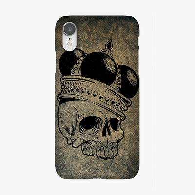 Snap iPhone XR  Phone Case - Skull  With Crown