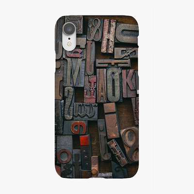 Snap iPhone XR  Phone Case - Classic Wood Blocks