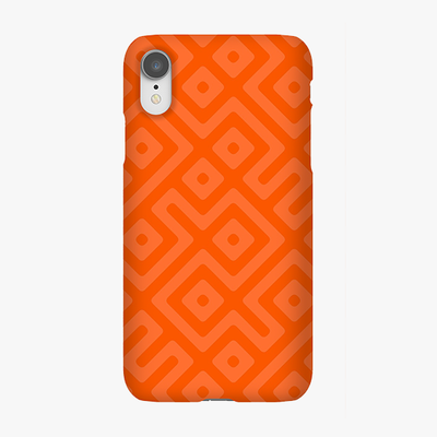 Snap iPhone XR  Phone Case - Orange Abstract