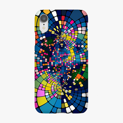Tough iPhone XR  Phone Case - Colorful Geometric