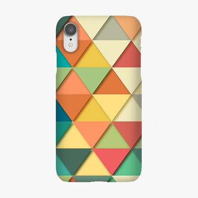 Snap iPhone XR  Phone Case - Colorful Triangles