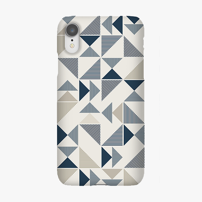 Tough iPhone XR  Phone Case - Triangle Pattern