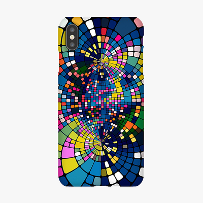 Tough iPhone XS Max  Phone Case - Colorful Geometric