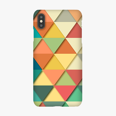 Snap iPhone XS Max  Phone Case - Colorful Triangles