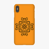 Snap iPhone XS Max  Phone Case - Flower Design With Orange Background