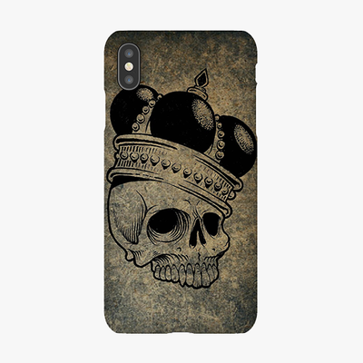 Snap iPhone XS Max  Phone Case - Skull  With Crown