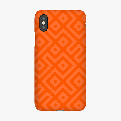 Snap iPhone XS  Phone Case - Orange Abstract