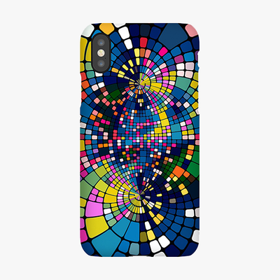 Tough iPhone XS  Phone Case - Colorful Geometric