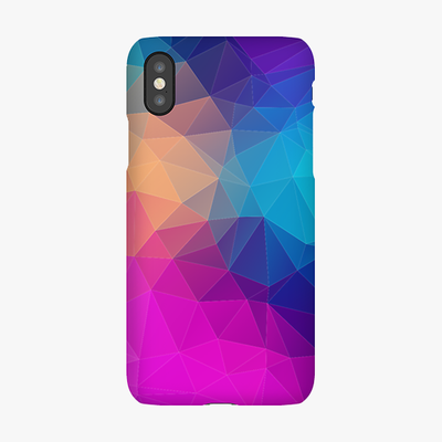 Snap iPhone XS  Phone Case - Triangular Polygons