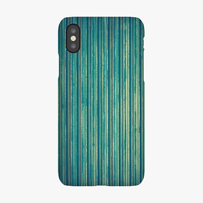 Tough iPhone XS  Phone Case - Blue Lines