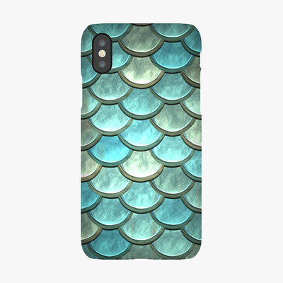 Tough iPhone XS  Phone Case - Dragon Scales Texture
