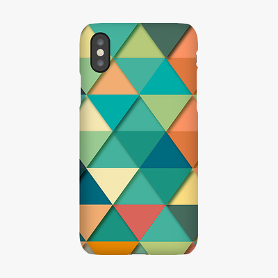 Snap iPhone XS  Phone Case - Colorful Triangles