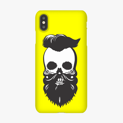 Snap iPhone XS Max  Phone Case - Skull With Beard And Mustache