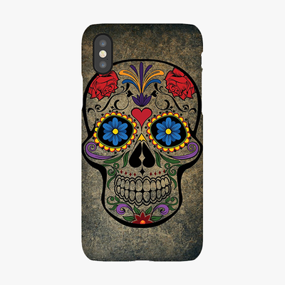 Tough iPhone XS  Phone Case - Skull  With Artwork