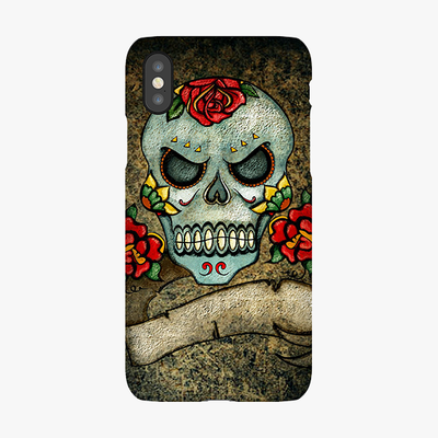 Snap iPhone XS  Phone Case - Unique Skull